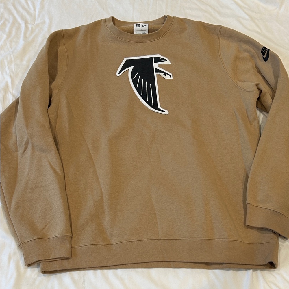 Atlanta Falcons Khaki Nike Men's Crewneck